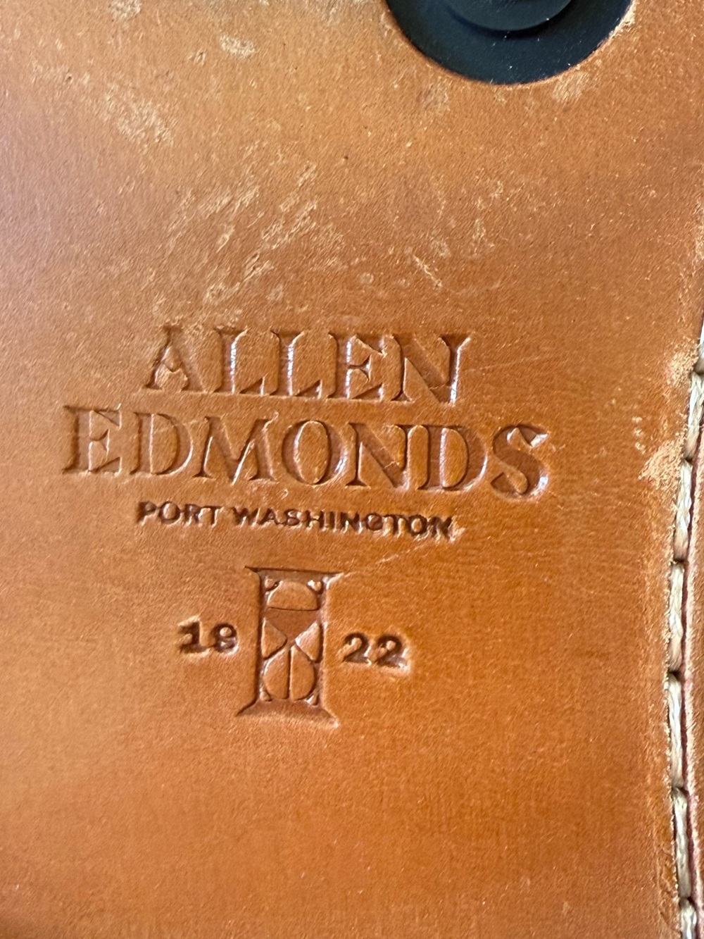 Allen Edmonds Leather Dress Oxfords in Cognac Brown